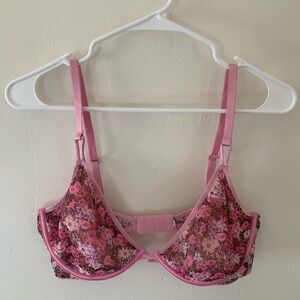 Victoria's Secret Pink Floral Bra Size Med Barbiecore